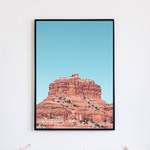 Sedona Desert Digital Print, Arizona Poster, Boho Home Decor, Red Rock Printable Wall Art, Downloadable Travel Photography