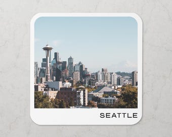 Posavasos Seattle Space Needle: un recuerdo de viaje del noroeste del Pacífico, Washington