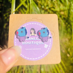 BT21 Mang Stud Character Earrings