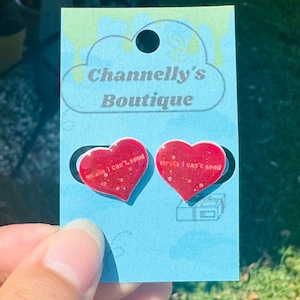 Emails Can’t Send Stud Earrings Blonde Girl Earrings