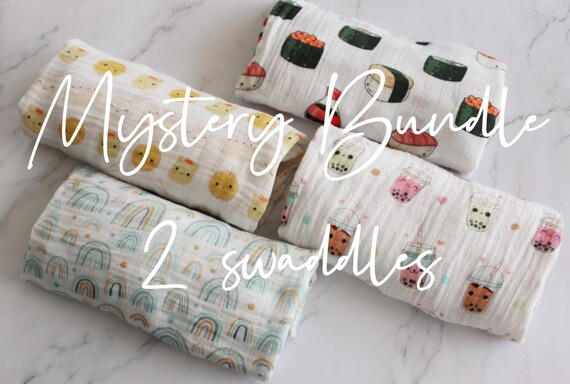Mystery Bundle 2 Pack Organic Muslin Dim Sum Swaddle Bubble Tea Swaddle Boba Swaddle Rainbow Swaddle Sushi Swaddle Organic Swaddle Etsy Canada