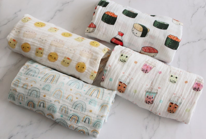 Organic Muslin Wrap Organic Swaddle Muslin Swaddle Blanket Etsy