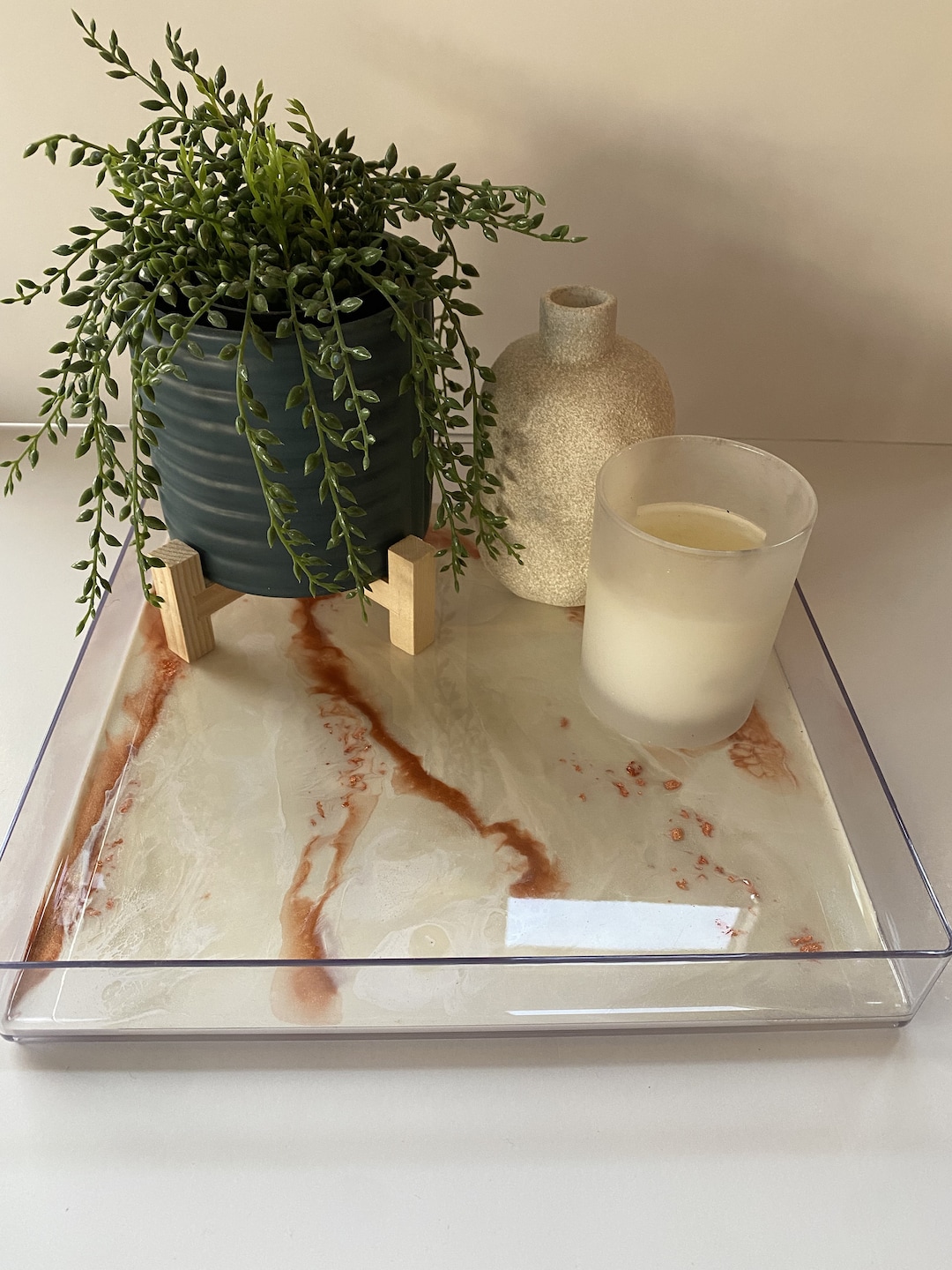 Acrylic Tray With Resin 12x12 Custom Acrylic Tray Etsy UK