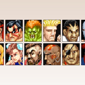 Street Fighter 2 Super Turbo Portraits