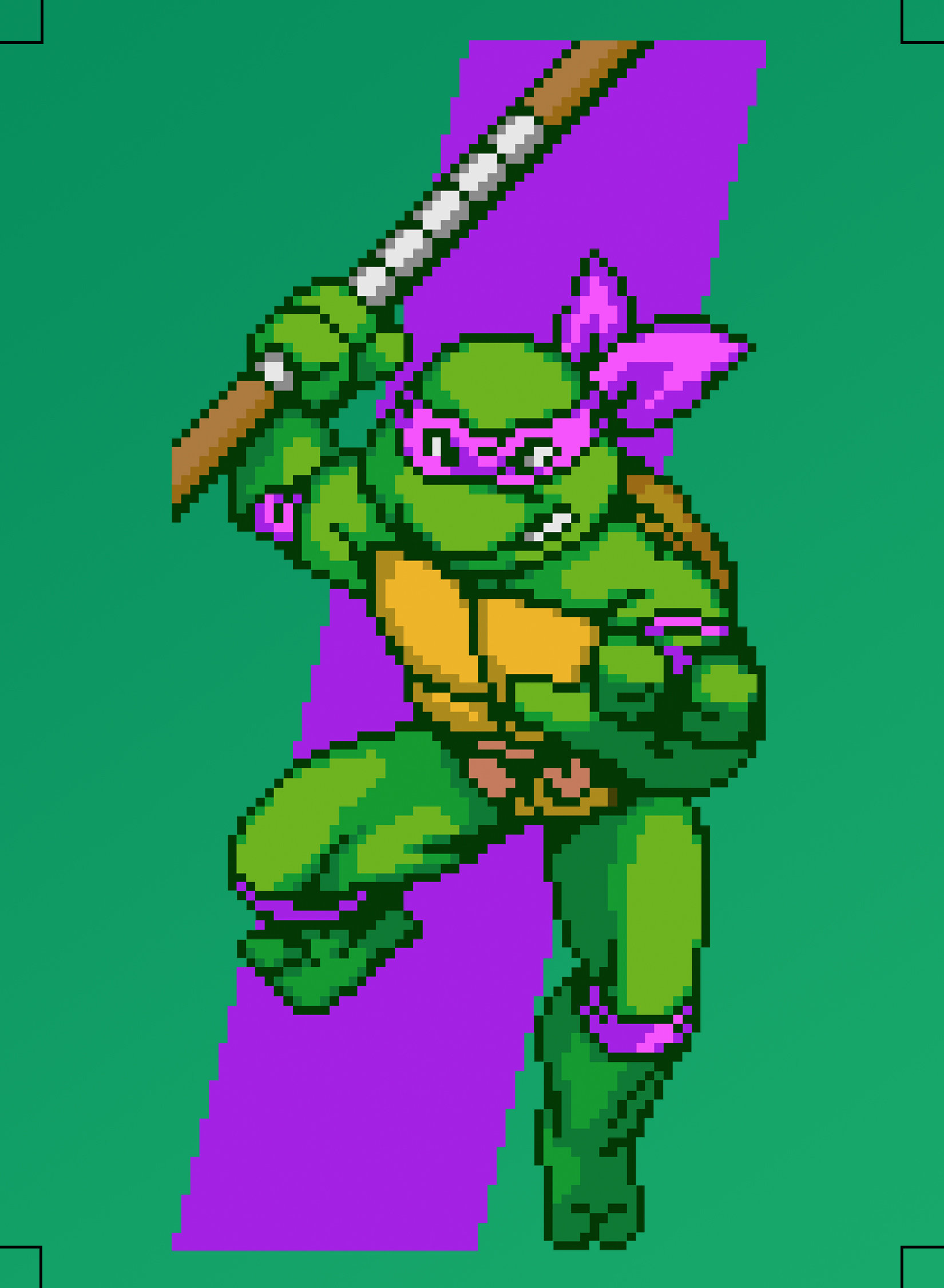 ★Original ART ‘Turtle’ Original Turtles in time Art set – Szabo's Arcades