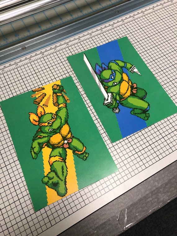 Turtles in Time Arcade Character Select Portrait Posters - Etsy