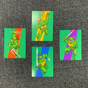 Turtles In Time Arcade Character Select Portrait Posters