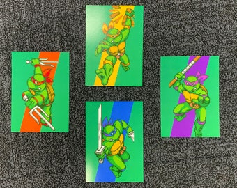 Turtles In Time Arcade Character Select Portrait Posters