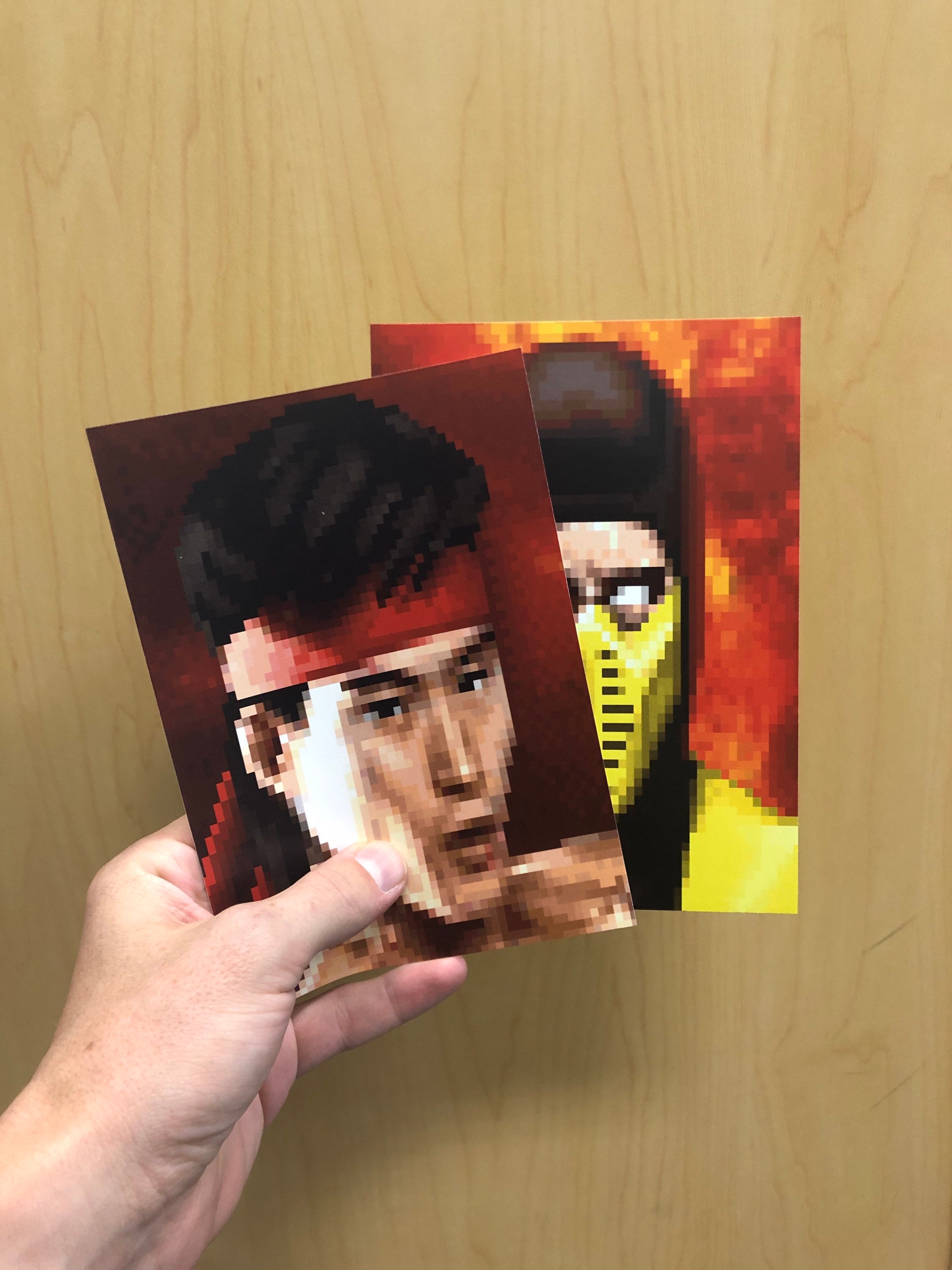 Retro Mortal Kombat II Arcade Character Select Screen Posters 12 5x7  Individual Portraits 