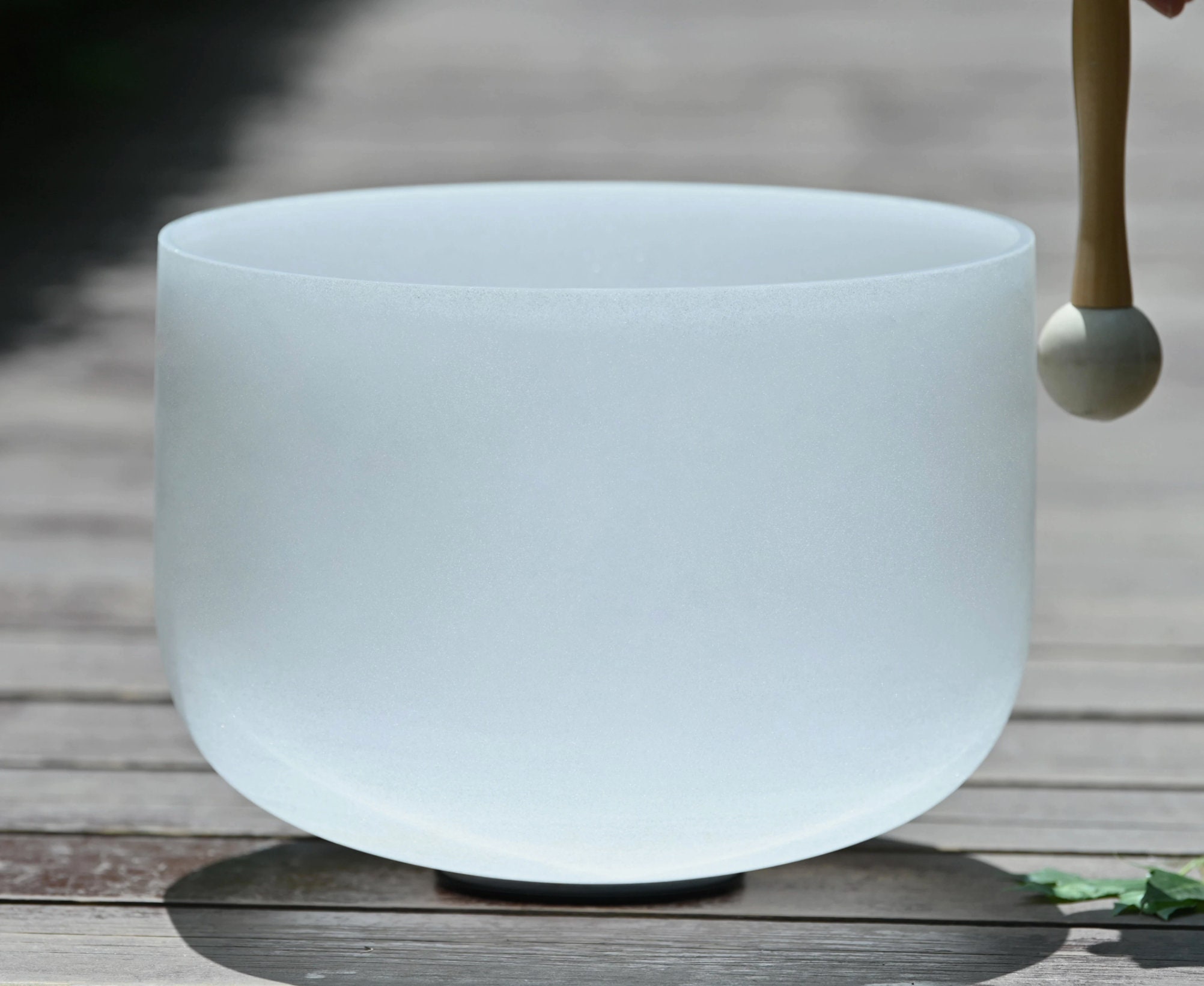 Large 12 inch White Crystal Singing Bowl Crystal Singing Etsy