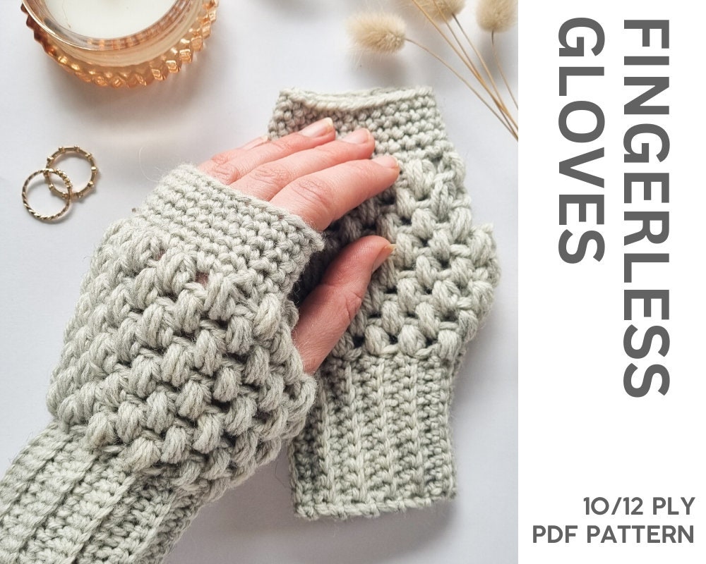 Hand Puff Pattern INSTANT Download / Puff Stitch Glove PATTERN / Women's - Etsy