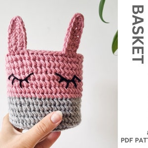 Instant DOWNLOAD / Easter Basket / Easter Crochet / Crochet basket / Digital Pattern / Gift for Her / Easter Gift / Gift for Baby / Bunny