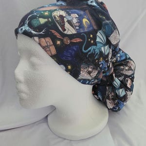 Wizard world scrub hat, large capacity