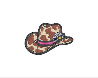 Cowgirl Hat Embroidery Design: Wild West Applique (Digital Download)