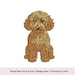 Cockapoo Embroidery Design: Sitting Dog, 4x4 Hoop (digital Download) - Etsy