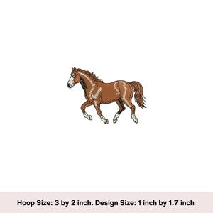 Running Horse embroidery design, embroidered horse. Horse lovers machine embroidery digital download. Horse design