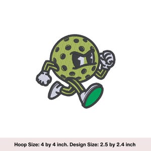 Pickleball Machine Embroidery Design: Sports Patch (4x4 Hoop) (Digital Download