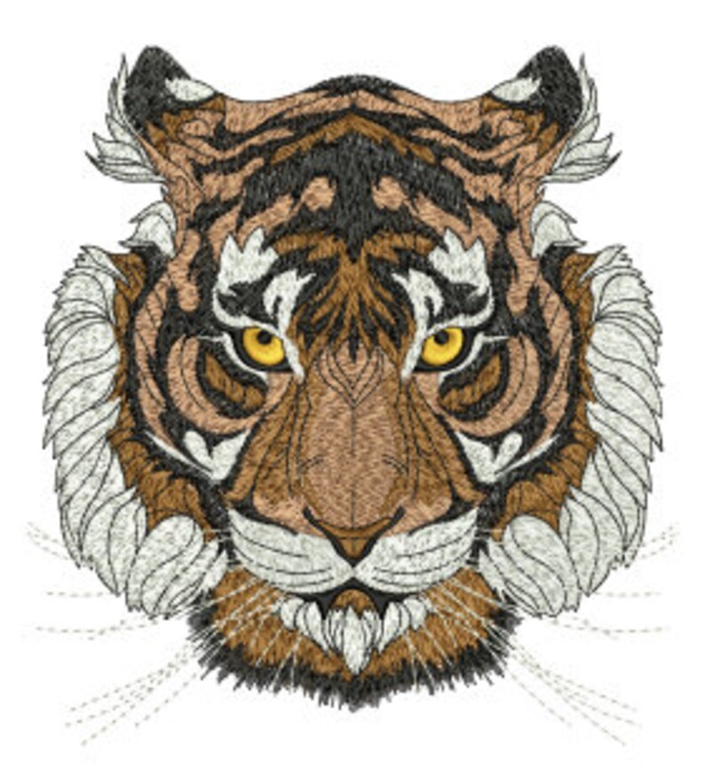 Lion embroidery designs tiger embroidery pes design  etsy