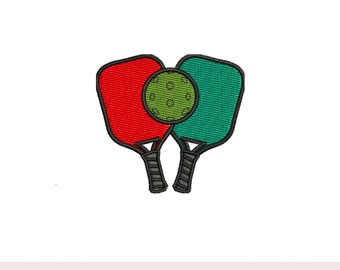 Pickleball Paddle Embroidery Design, Sports Digital Download, 4x4 Machine Stitch File