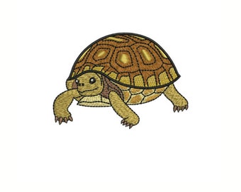 Tortoise Embroidery Design: Animal 4x4 Hoop (Digital Download)