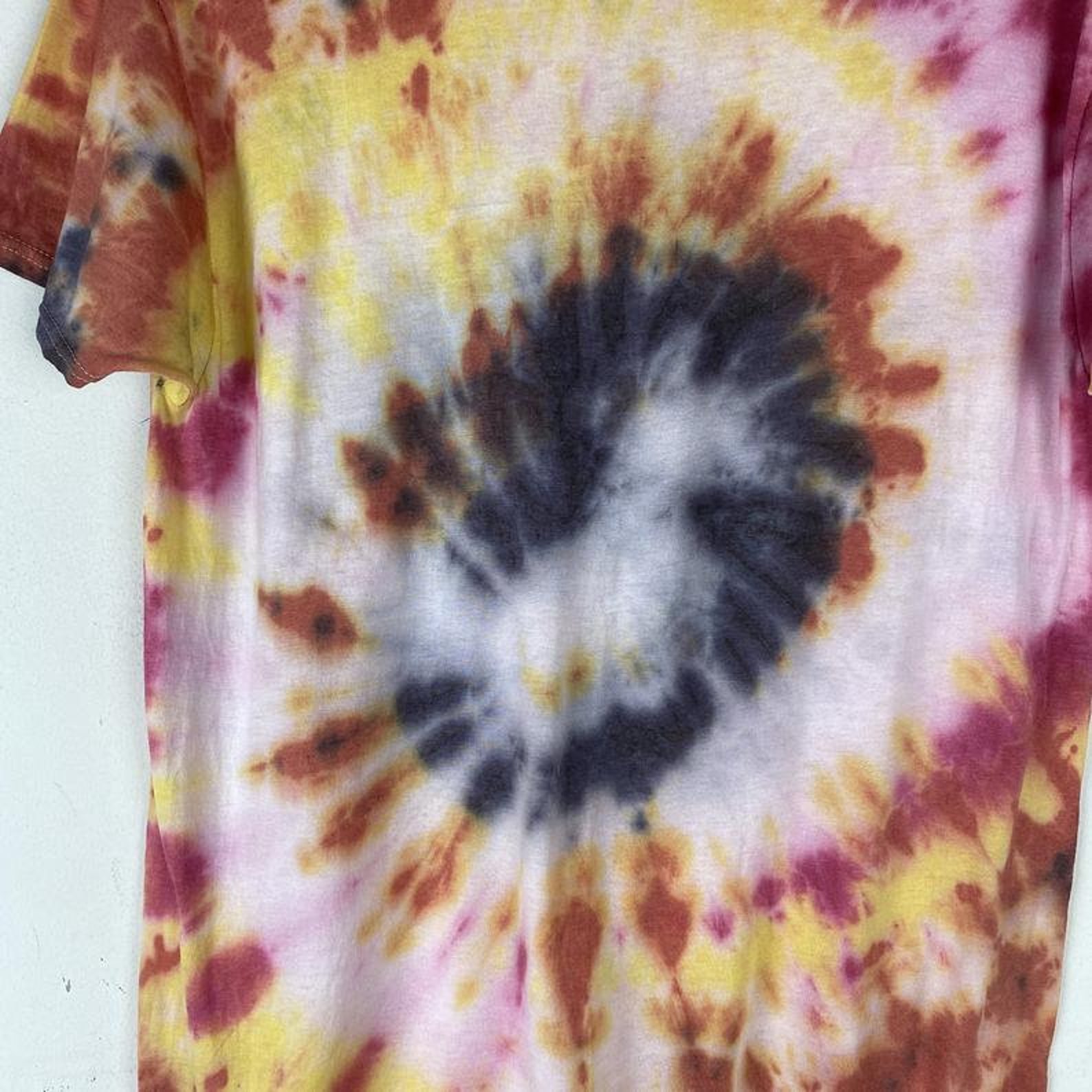 Faded Purple Red Tie Dye T-Shirt / Faded Tie Dye Short Sleeve | Etsy