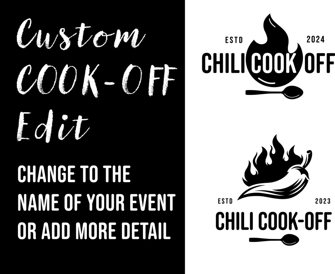 Custom Chili Cook off Logo - Etsy