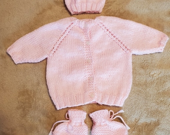 Baby sweater set | Etsy 100% Katoen Gehaakte Trui Patroon Handgemaakte Gehaakte Baby