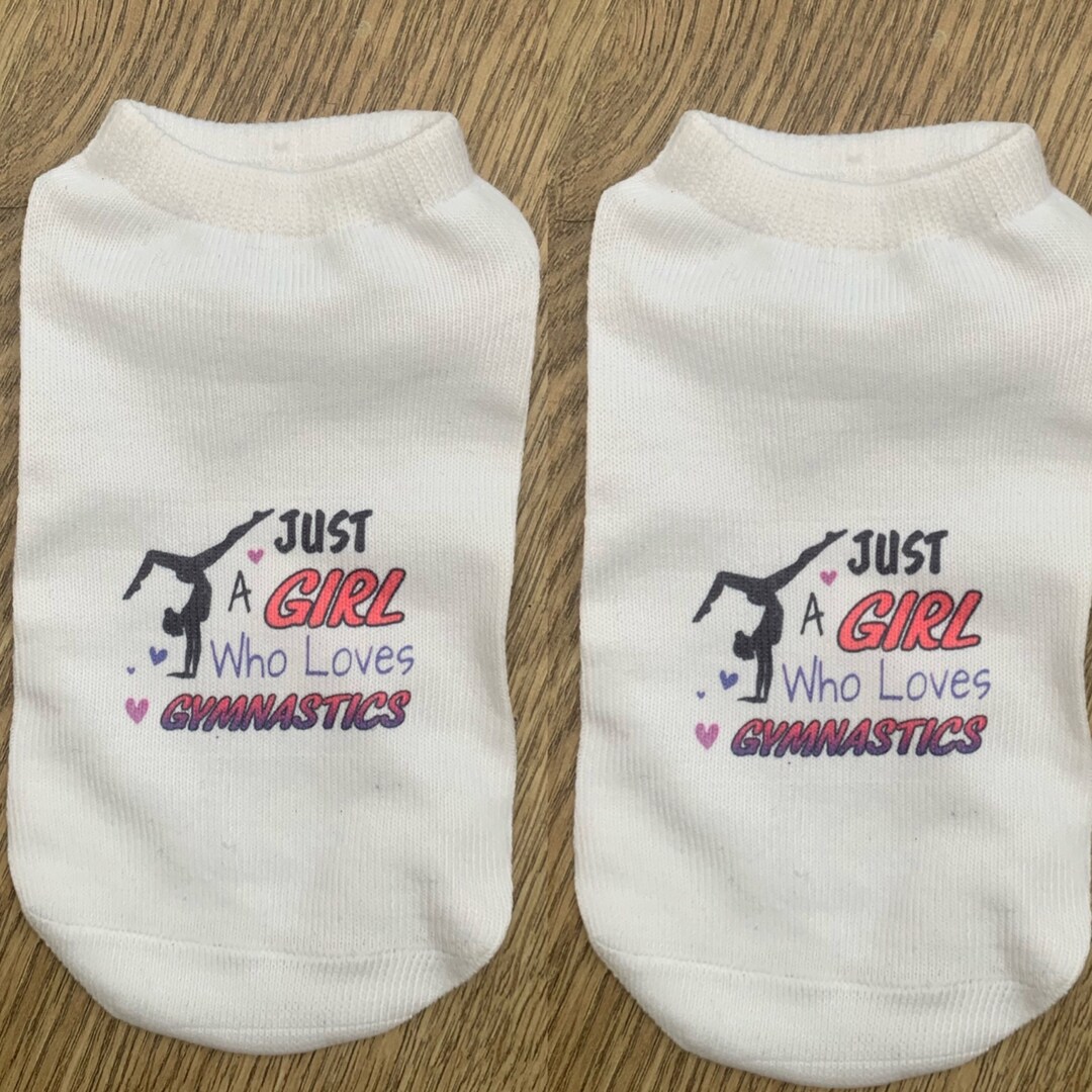 Gymnast Printed Trainer Handstand Socks Gymnastics Gift Party Etsy