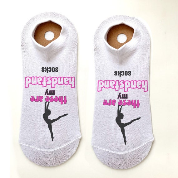 Gymnast Printed Trainer Handstand Socks Gymnastics Gift Party