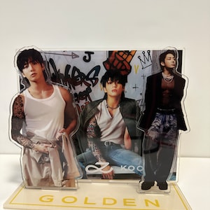 Jungkook „Golden” akrylowy zestaw podstawek