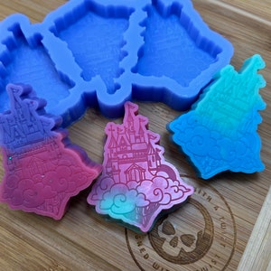 Dream Castle wax Melt Silicone Mold for Resin. Castle Wax Melt Silicone Mould. image 2