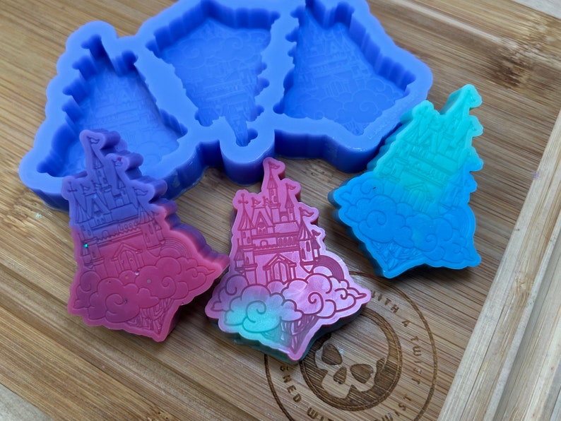 Dream Castle wax Melt Silicone Mold for Resin. Castle Wax Melt Silicone Mould. image 2