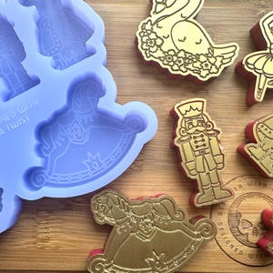 Nutcracker Silicone Mould for Wax, Resin, Clay, Fondant, Chocolate, Isomalt, Soap, Cake Toppers & More. Silicone Mold.
