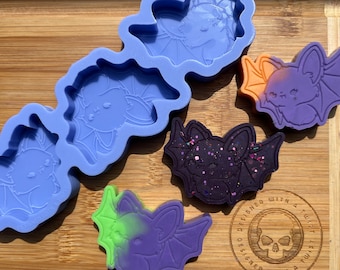 Bat Wax Melt Silicone Mold for Wax. Wax Melt Silicone Mould. Halloween Silicone Mold. Candy Mould