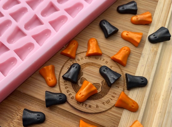 Vintagemukunodeckセットnerudesignworks/MOLD 3d Ghost Scrape N Scoop Wax Tray Silicone Mould. Ghost
