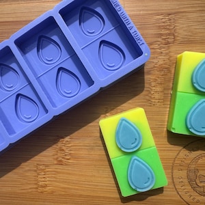 Moule en silicone HoBa gouttes d&#39;eau pour cire, résine, argile, fondant, chocolat, isomalt, savon, décorations de gâteaux, etc. Moule en silicone HoBa.