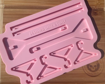 Modular Earring Hanger Silicone Mold. Earring and Jewellery Hanger Mold. Silicone mould for resin craft. Resin Mold.
