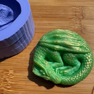 3D Dragon Silicone Mould for Wax Melts, Resin, Clay, Fondant, Chocolate, Soap, Cake Toppers & More.