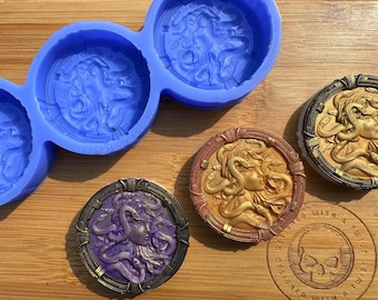 Stampo Silicone Medusa Mitologica Per Torte - Decorazione Fondente, Cioccolato E Dolci, Design Greco Antico - Foto 14