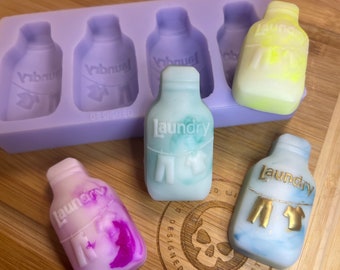 Laundry Bottle Wax Melt Silicone Mold for Wax. Laundry Wax Melt Silicone Mould.