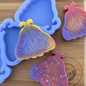Lunar Moth Wax Melt Silicone Mold. Moth Silicone Mould. Resin Mold