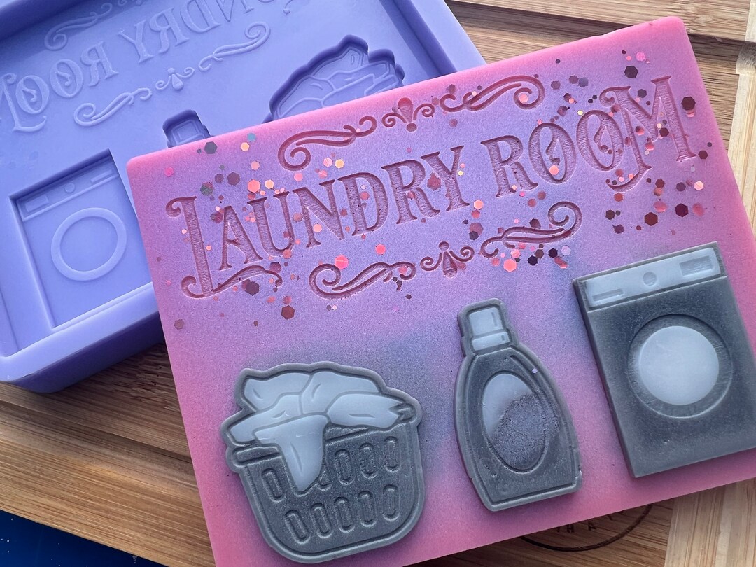 Laundry Room Slab Tray Silicone Mould. Slab Wax Melt Mould. Brittle Wax