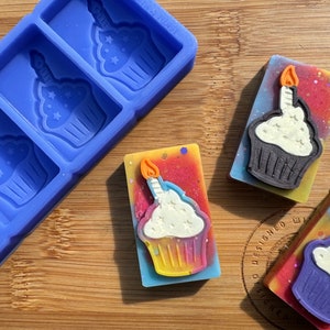 Moule en silicone pour gâteau d&#39;anniversaire pour cire, résine, argile, fondant, chocolat, isomalt, savon, décorations de gâteau et plus encore. Moule en silicone HoBa.