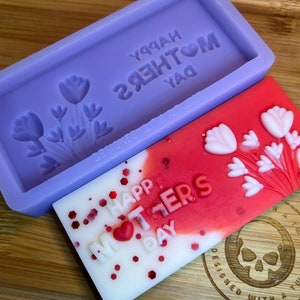 Happy Mothers Day Snapbar Silicone Mold for Resin. Wax Melt Silicone Mould. Mothers day Silicone Mold