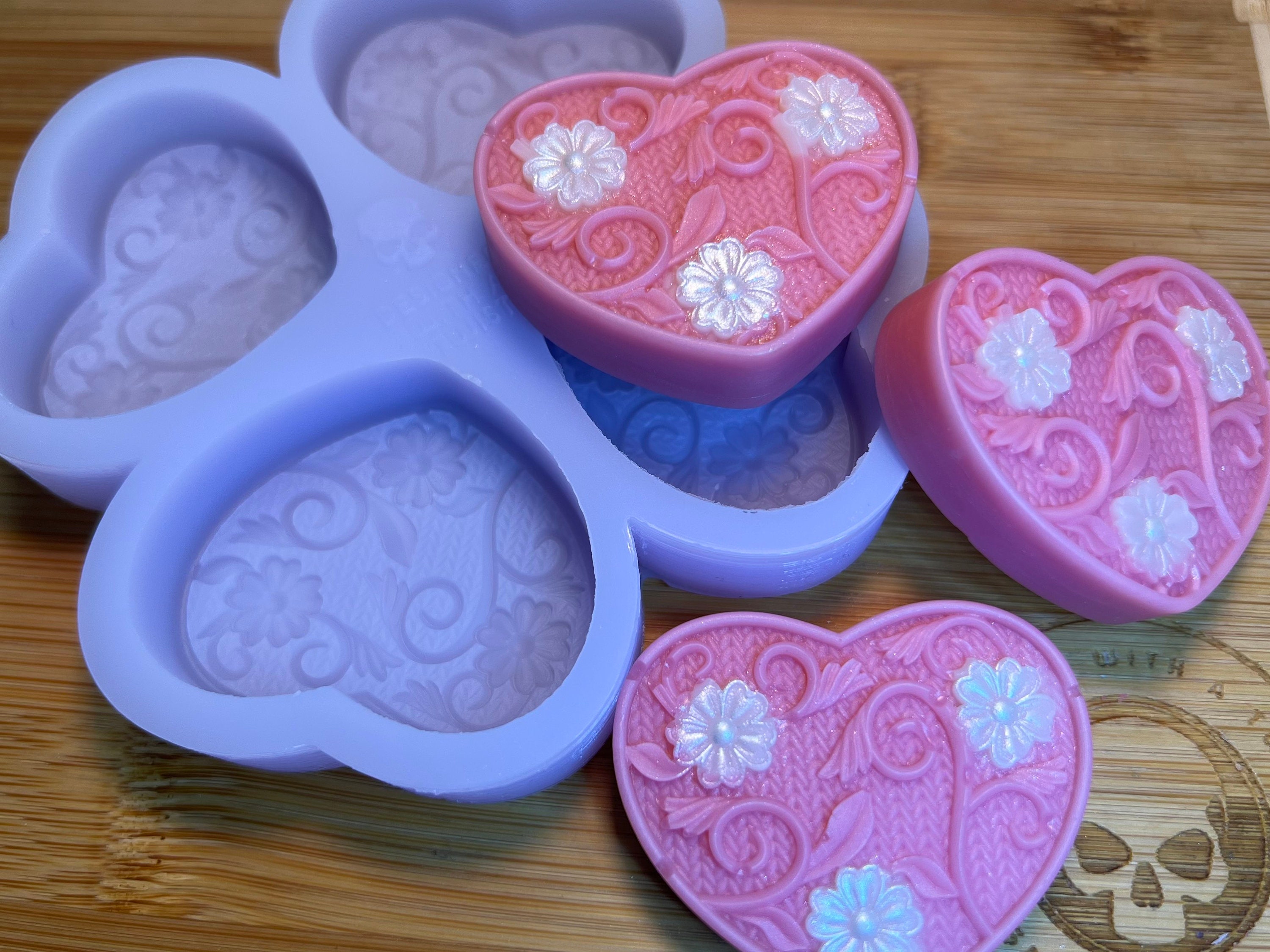 3D Letters Love Silicone Candle Mold DIY Heart Soap Mold for