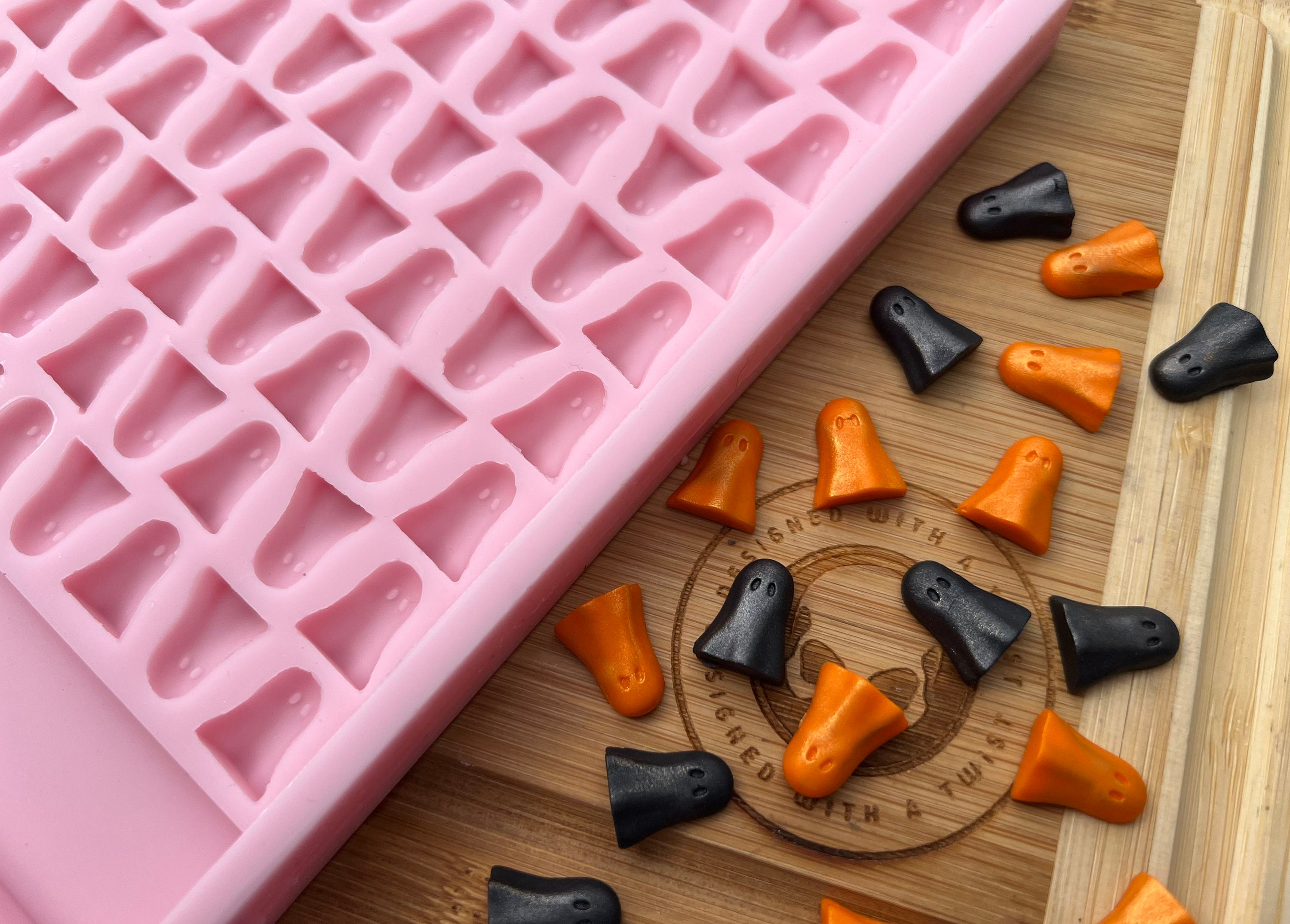 3d Ghost Scrape N Scoop Wax Tray Silicone Mould. Ghost