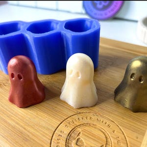 3d Ghost Wax Melt Silicone Mold for Wax, Chocolate, Ice, baking, and much more.