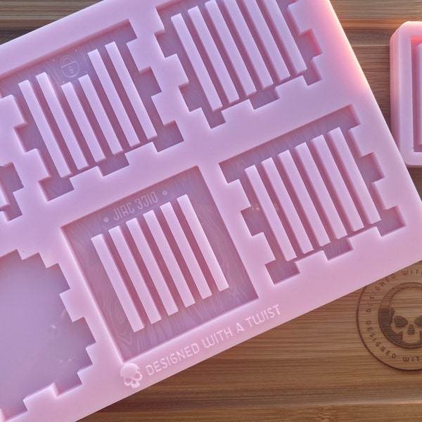Dice Jail Mould. Silicone Mold Resin Mould. DnD Dice Jail Mold.