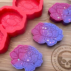 Carnation Flower Wax Melt Silicone Mold for Wax. Mum Flower Wax Melt Silicone Mould.