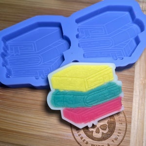 Fairytale Bookstack Wax Melt Silicone Mold for Wax. Wax Melt Silicone Mould. Book Silicone Mold.